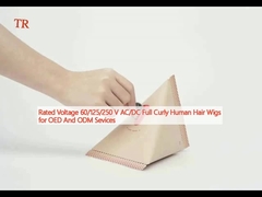 Voltagem nominal 60/125/250 V AC/DC Perucas de cabelo humano em rolos completos para serviços OED e ODM