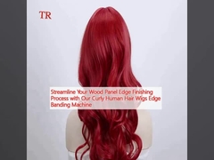 Simplifique seu processo de acabamento de bordas de painéis de madeira com nossa máquina de banda de bordas de cabelo humano.