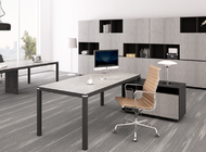 Mobiliário de escritório luxuoso moderno da melamina do MDF com gavetas de madeira