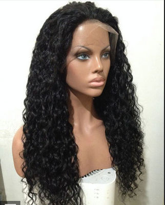 Perucas completas glueless peruanas misturadas do laço do cabelo humano da cor 100% com pentes/correias