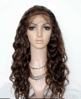 Correias ajustáveis das perucas encaracolados perversos de Remy Human Hair Lace Front nenhum Tangling