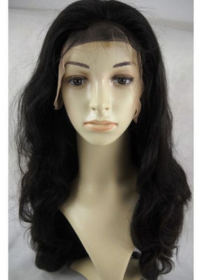Perucas completas encaracolados Brown do cabelo humano do laço de Glueless 12