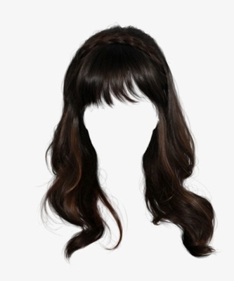 Perucas Mulheres Marrom Natural Preto Longo Direito Real