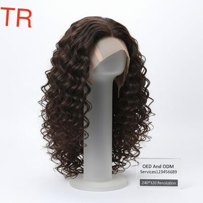 240*320 Resolução Perucas de cabelo humano encaracolado com material laminado e Serviços OED e ODM123456789