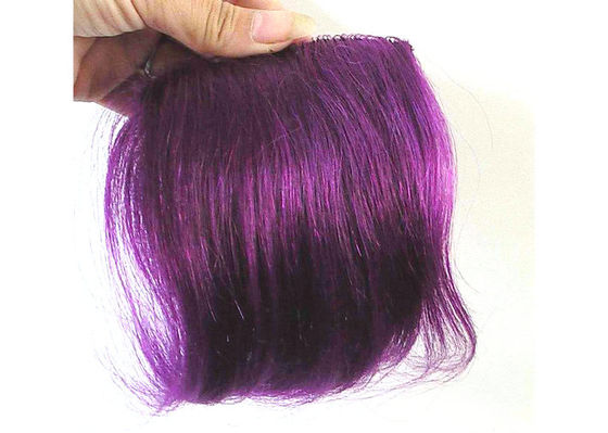 O roxo 100% mergulhado reto livre do emaranhado das perucas de Remy Full Lace Human Hair do costume coloriu