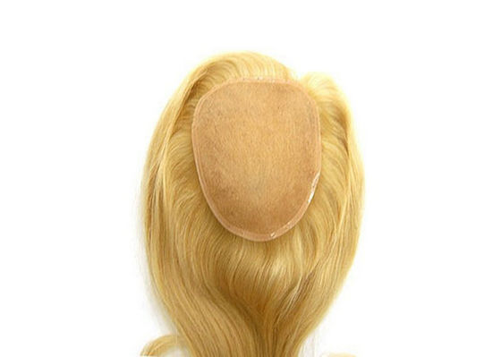 OEM Remy Virgin Hair Wig 100% dourado reto com uma franja