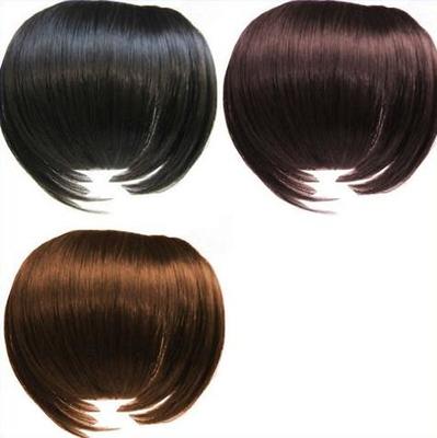 Preto e emaranhado de Brown Remy Virgin Hair Fringe Wig 100% livre