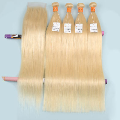 Perucas completas louras livres do cabelo humano do laço do emaranhado feito sob encomenda Remy Virgin Hair Fringe Wig 100%